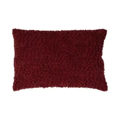 Bordeaux kussen in bouclé