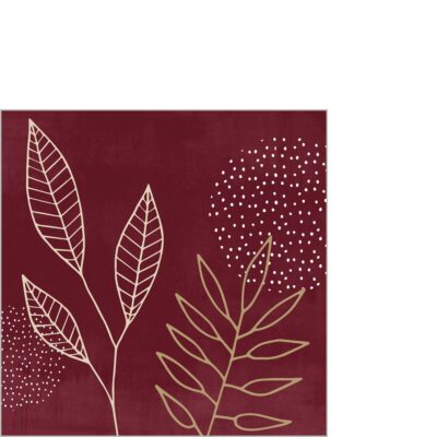 Servetten Pure Meadow Bordeaux 25 x 25cm