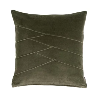 Groen kussen in katoenfluweel
