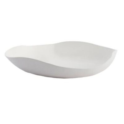 Organische schaal Anzio Cream in metaal