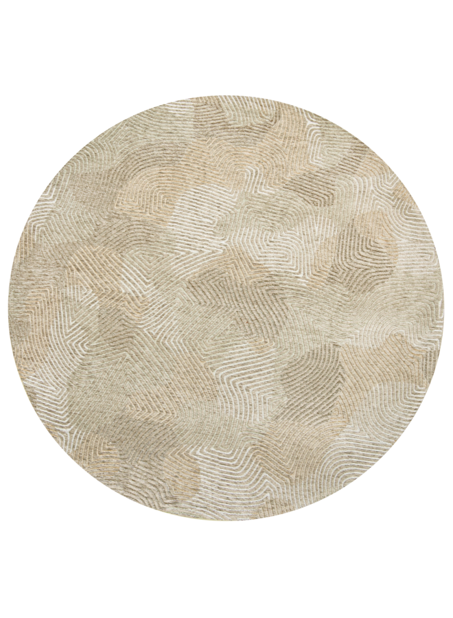 In- en outdoortapijt rond diameter 140cm