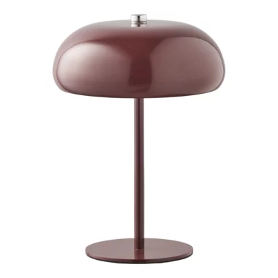 Oplaadbare lamp in bordeaux