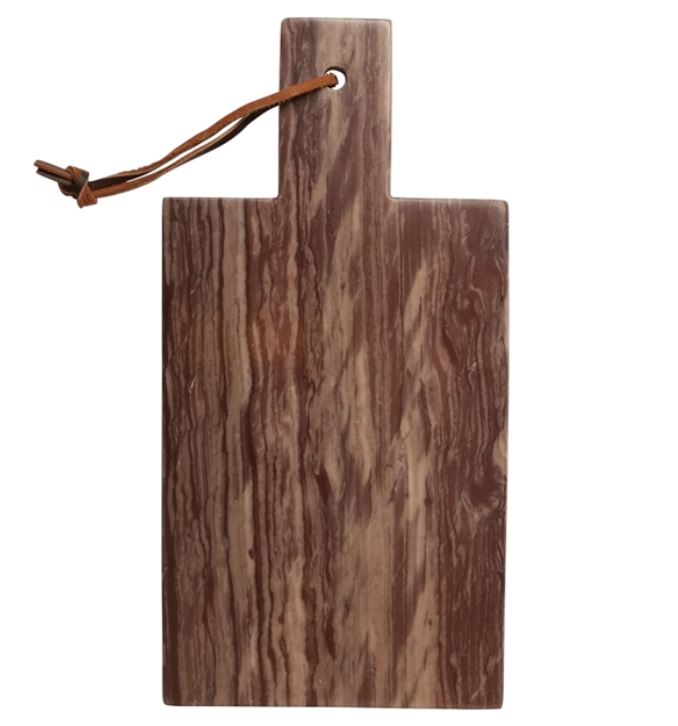 Marmeren serveerplank bordeaux S