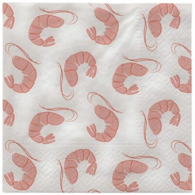 Servetten Shrimp van Broste Copenhagen