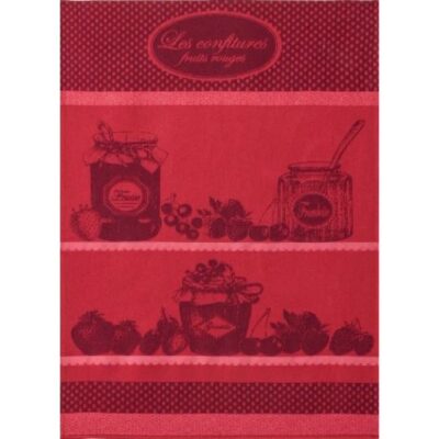 Theedoek "Les Confitures Fruits Rouges"