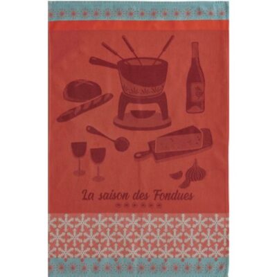 Theedoek "La Saison des Fondues"