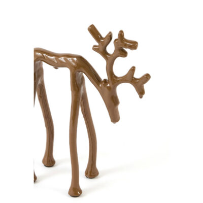Hert in metaal Shiny Caramel S